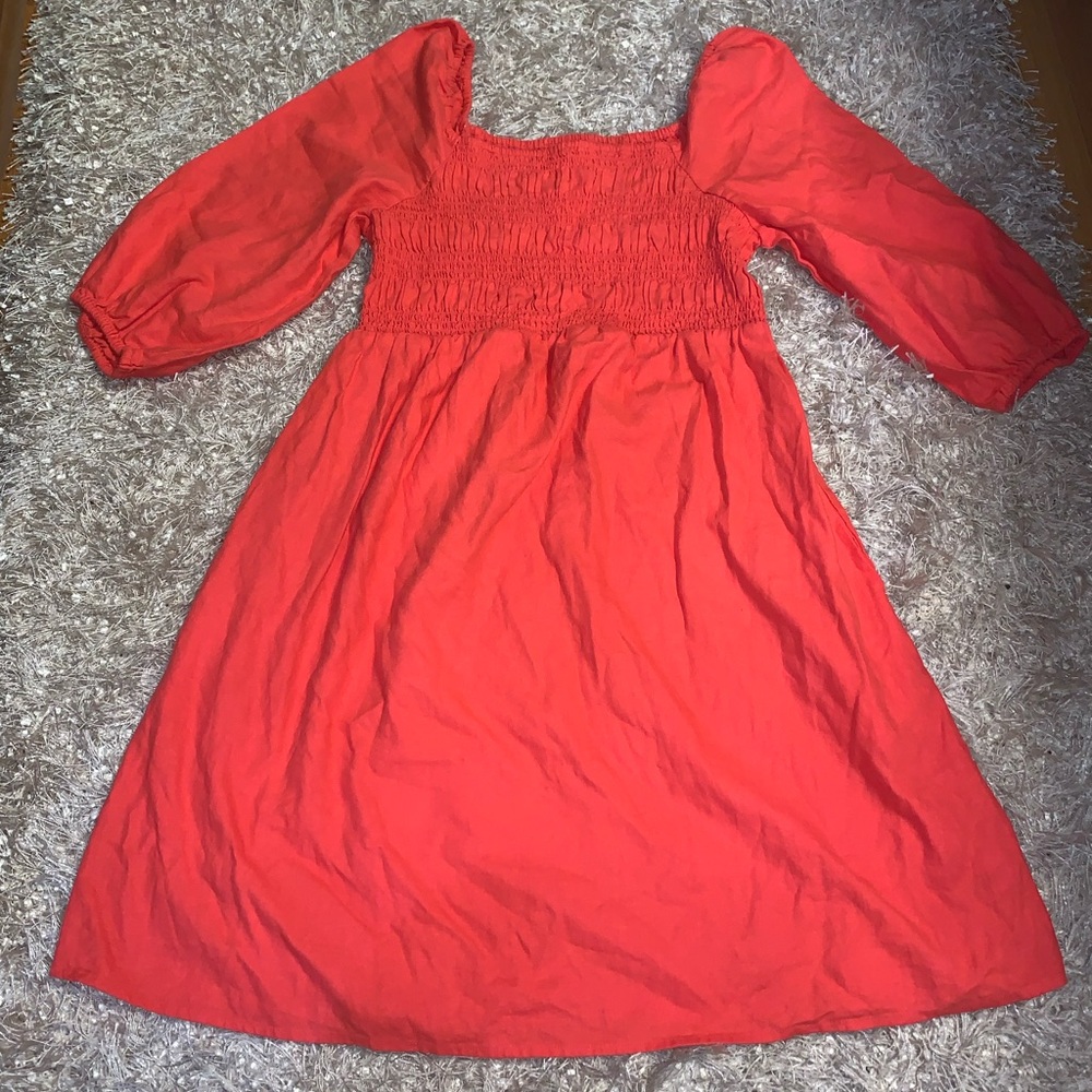 Isabel Maternity by Ingrid & Isabel Vibrant Red Casual Dress size Small NWT